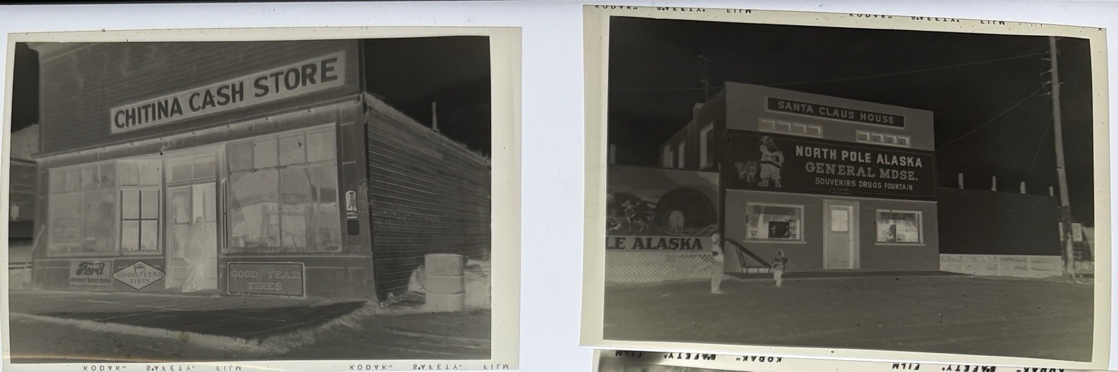 43 Vintage 1950s Alaska Photo Negatives Gold Panning Chitina North Pole