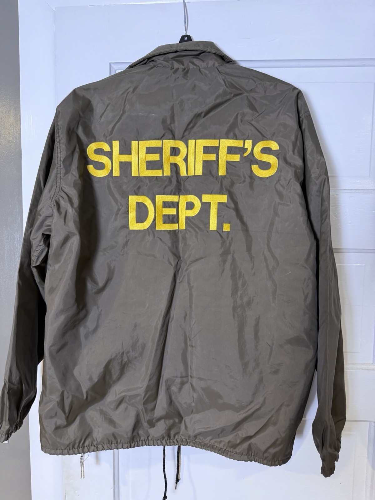 Vintage Chatham County Georgia Sheriff’s Dept Jacket Dunbrooke Big Leaguer M USA