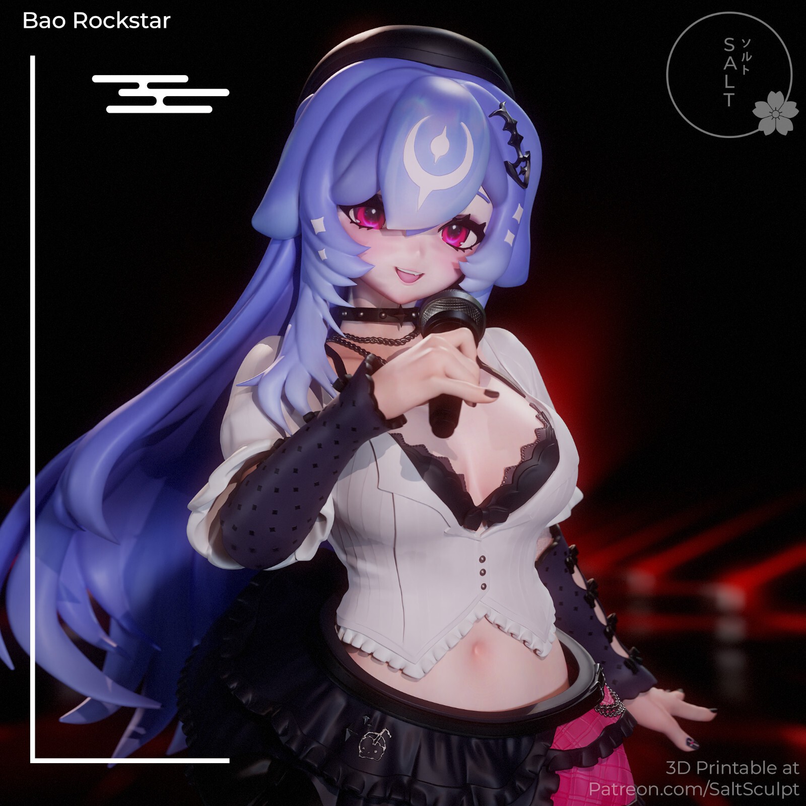 1:8 Bao the Whale VTuber Fan Art UNPAINTED High Quality Garage Kit