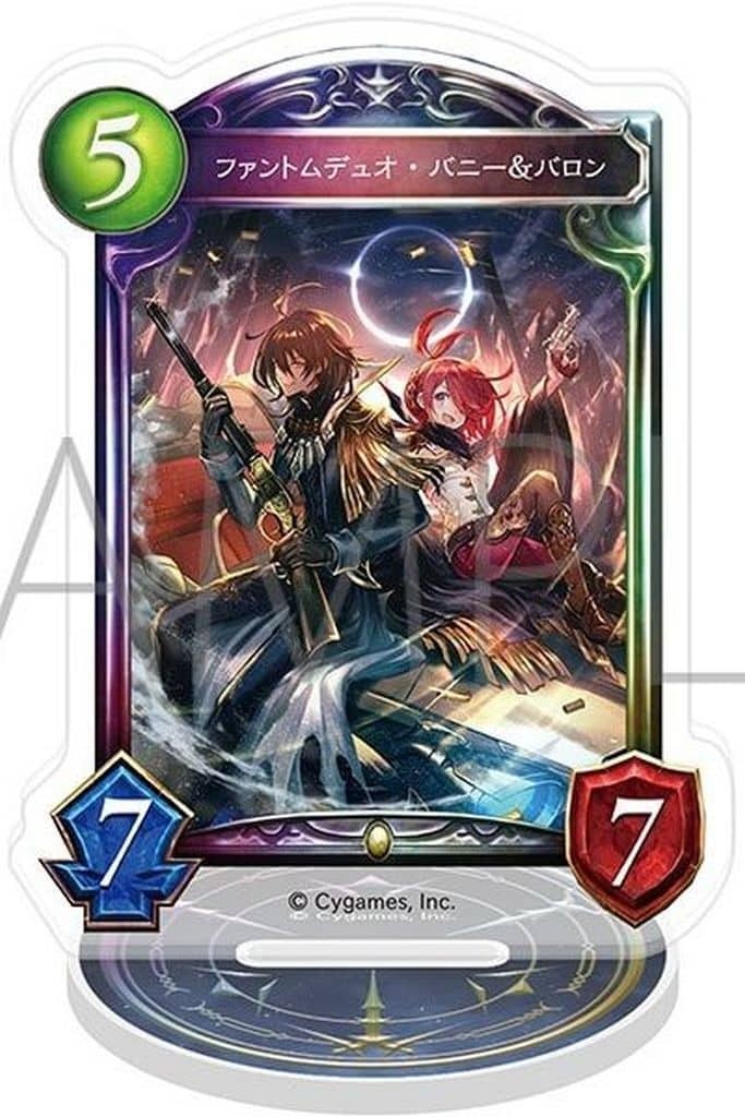 Shadowverse Phantom Duo Bunny & Baron Acrylic Card Stand Japan
