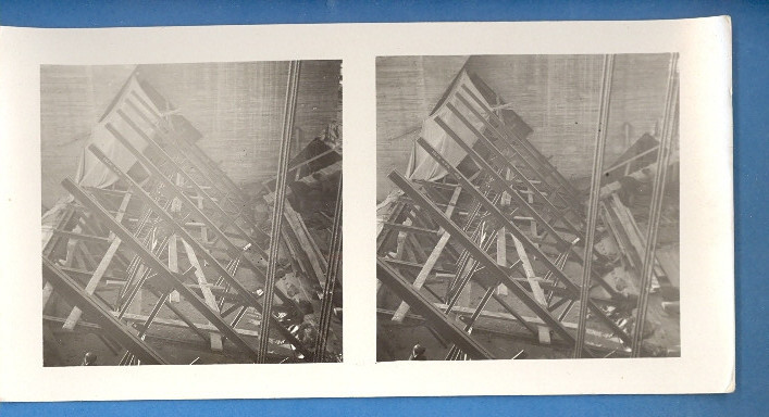 LATVIA LETTLAND KEGUMS VINTAGE STEREO PHOTO  3221