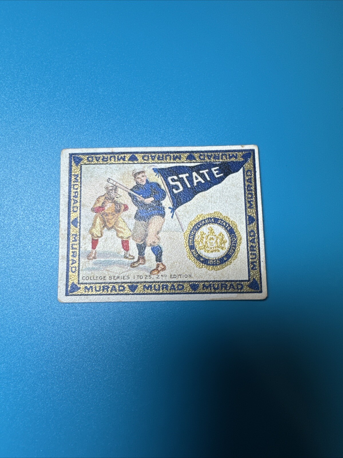 1910s T51 Murad Cigarettes PENN STATE  Baseball - College Series - Nittany lion