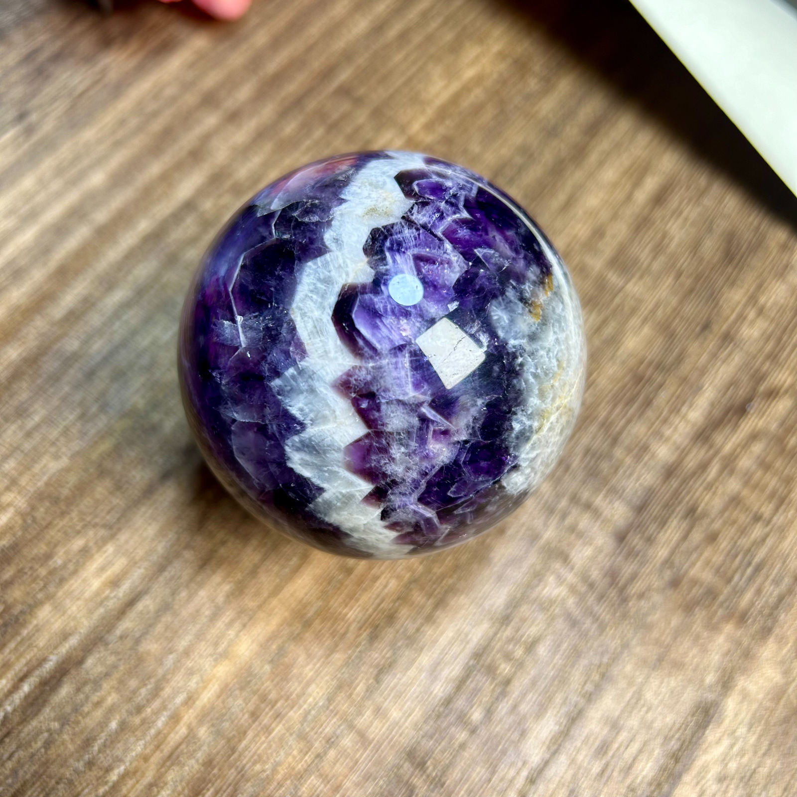 375g Natural Purple Dream Amethyst Quartz Crystal Sphere Healing Ball 12th 64mm