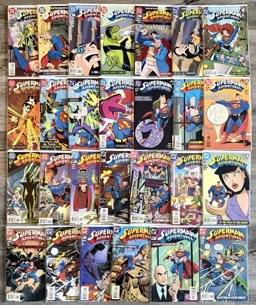 Superman Adventures (1996) Lot of 27 RARE DC COMICS - The Animated Series VF+