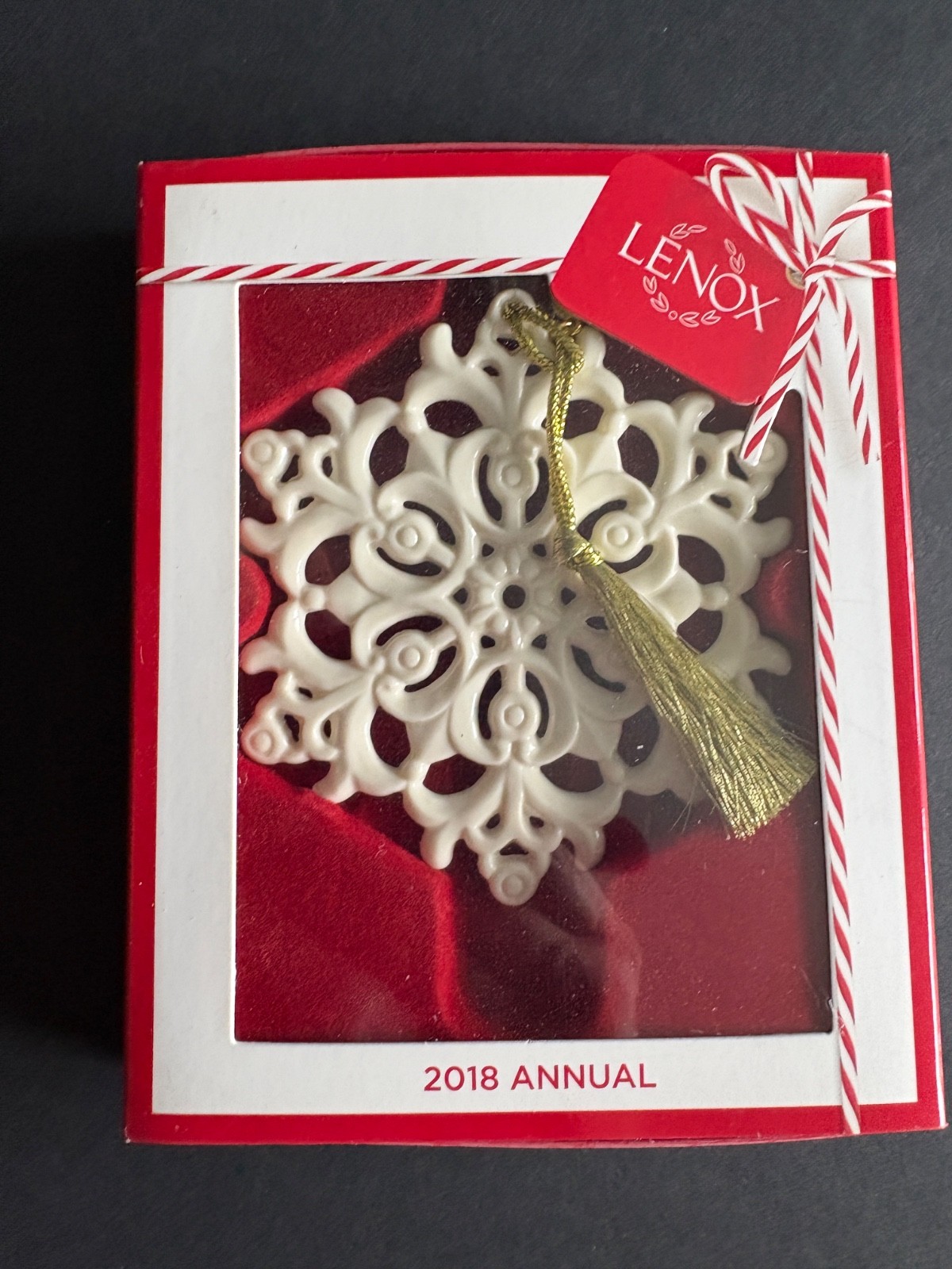 LENOX 2018 SNOW FANTASIES SNOWFLAKE ORNAMENT MIB
