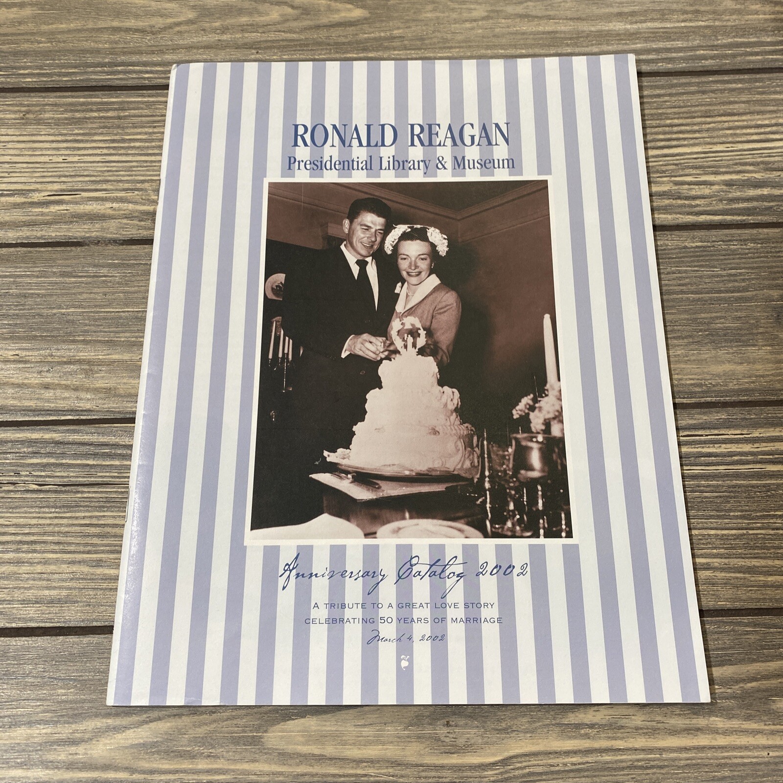 2002 Ronald Reagan Presidential Library And Museum Booklet Anniversary Catalog
