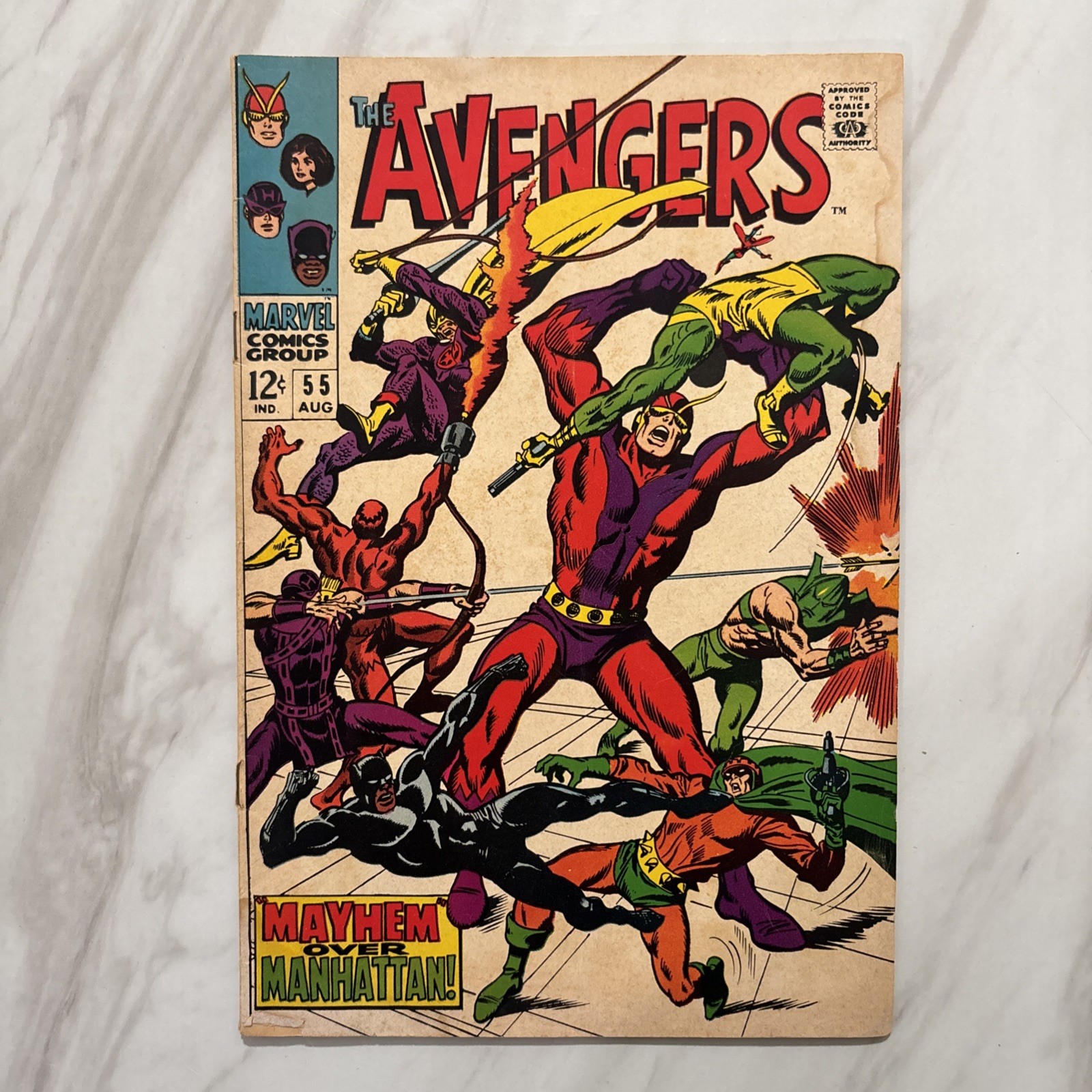 Avengers #55 (1968) GD/VG 1st Full Appearance Ultron Silver Age 🔑 VisionQuest Avengers #55 (1968) GD/VG 1st Full Appearance Ultron Silver Age 🔑 VisionQuest