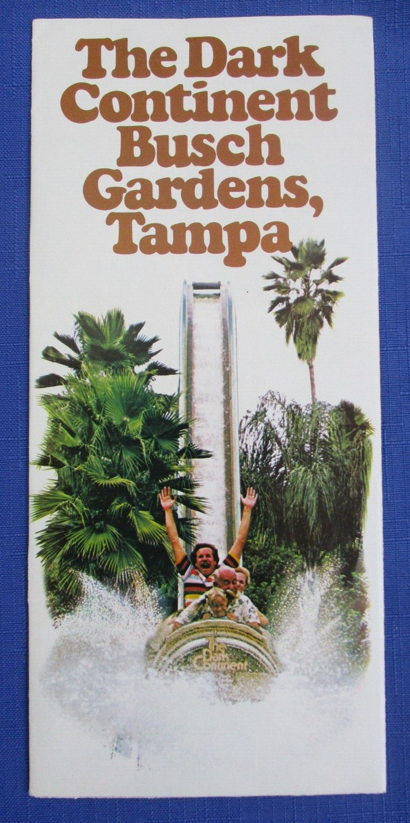 Vintage Busch Gardens Tampa Florida Brochure Pamphlet 1978 Dark Continent Africa