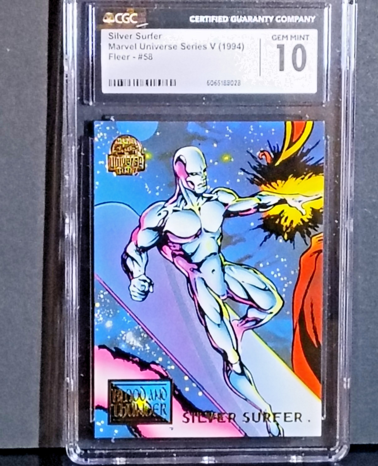 🌌1994 Marvel Universe SILVER SURFER CGC 10 POP 2 FLEER CARD #58 GEM MINT RARE