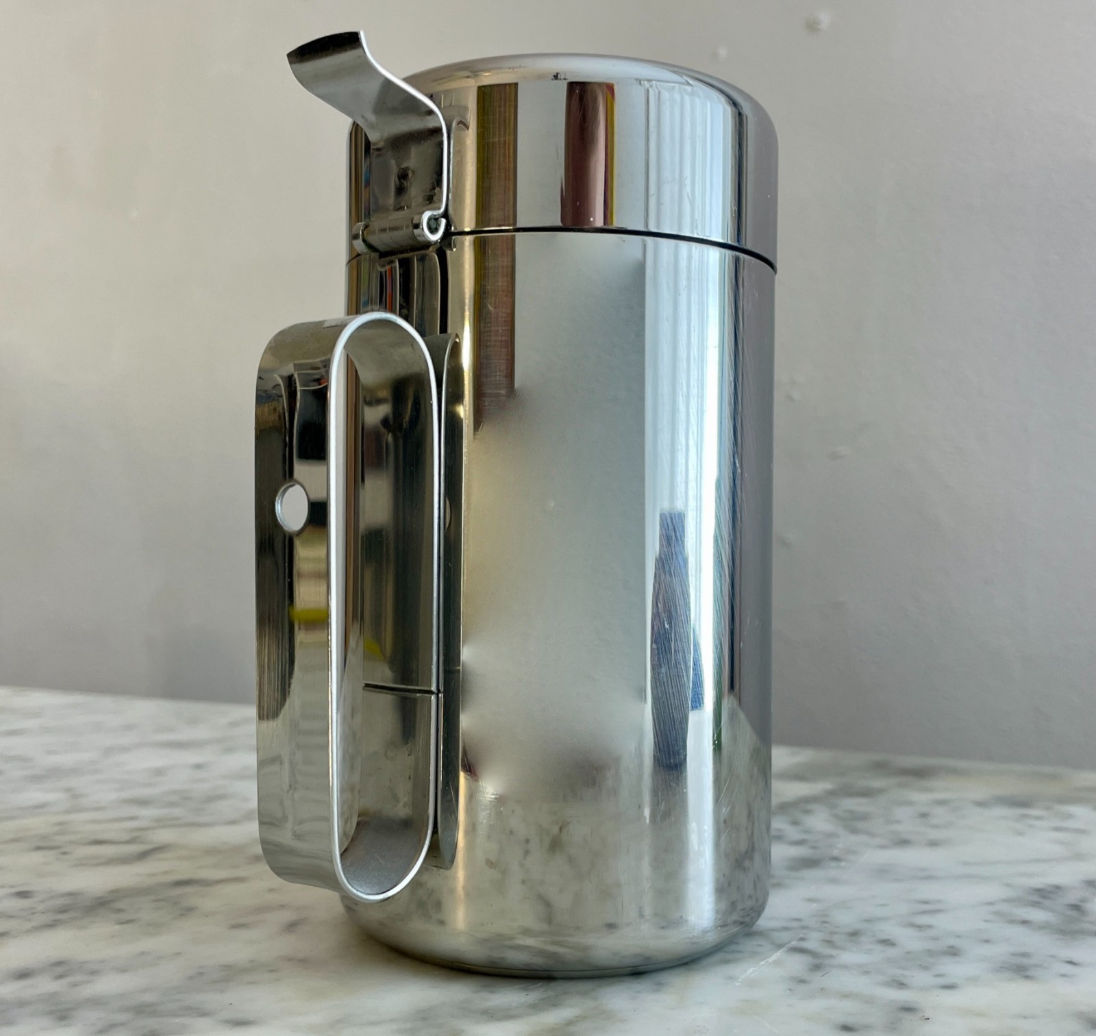 Vintage Guzzini Italian 18/10 Stainless Steel Thermal Pitcher