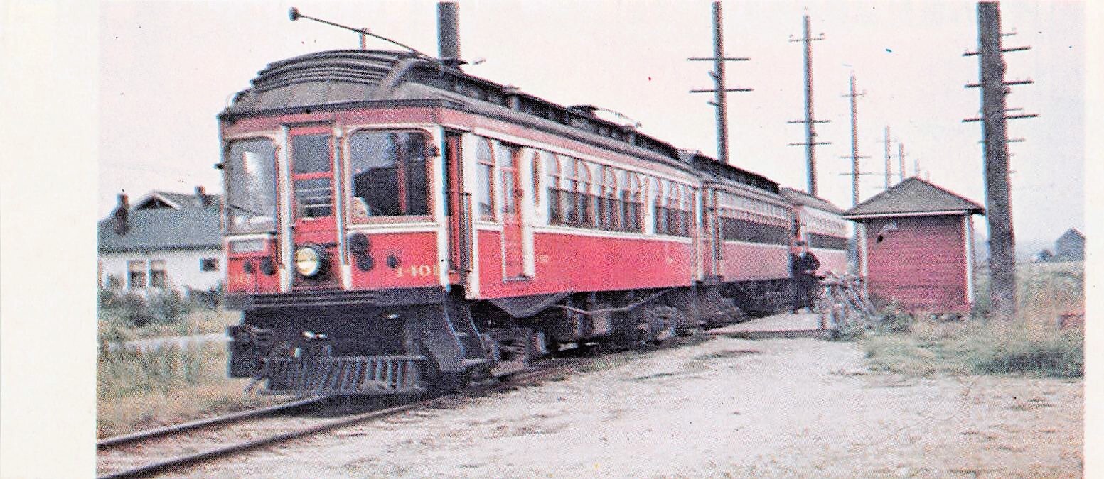 BCER Train With Wood Shack Vancouver & Chilliwack 1949 5