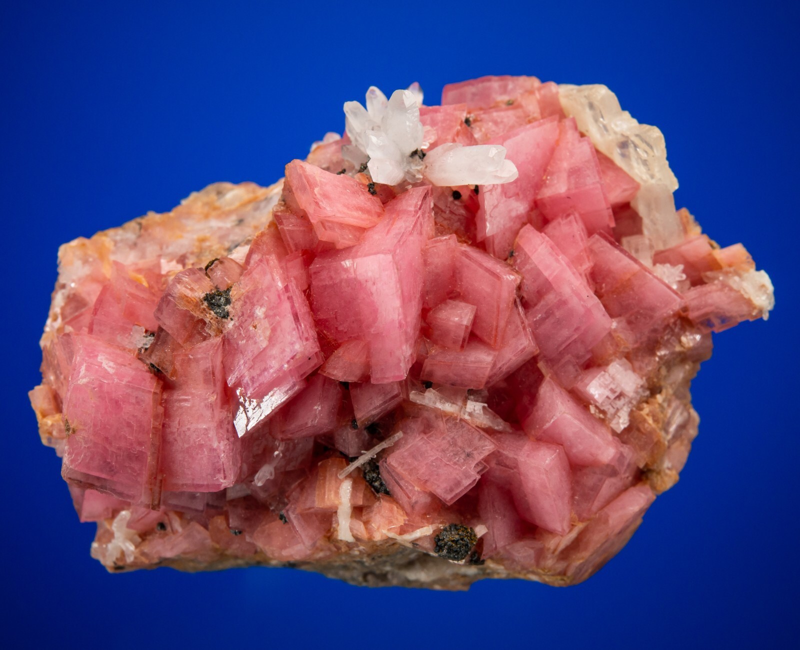 Rhodochrosite with Quartz and Barite, Butte, Montana, ex. Harris, 1807-K70