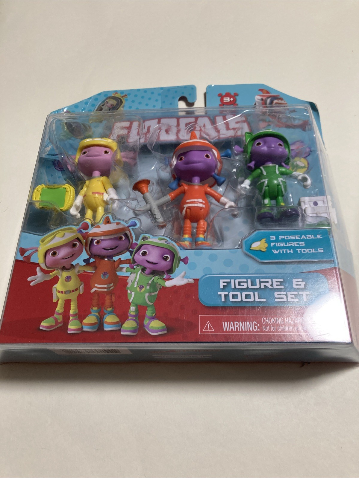 Floogals Just Play 3 Pack Figures & Tool Set Boomer Fleeker & Flo, New