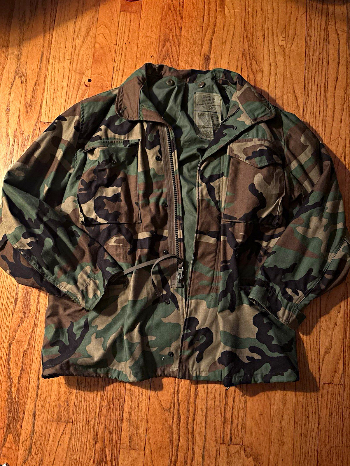 Vintage military Camouflage Cold Weather Jacket