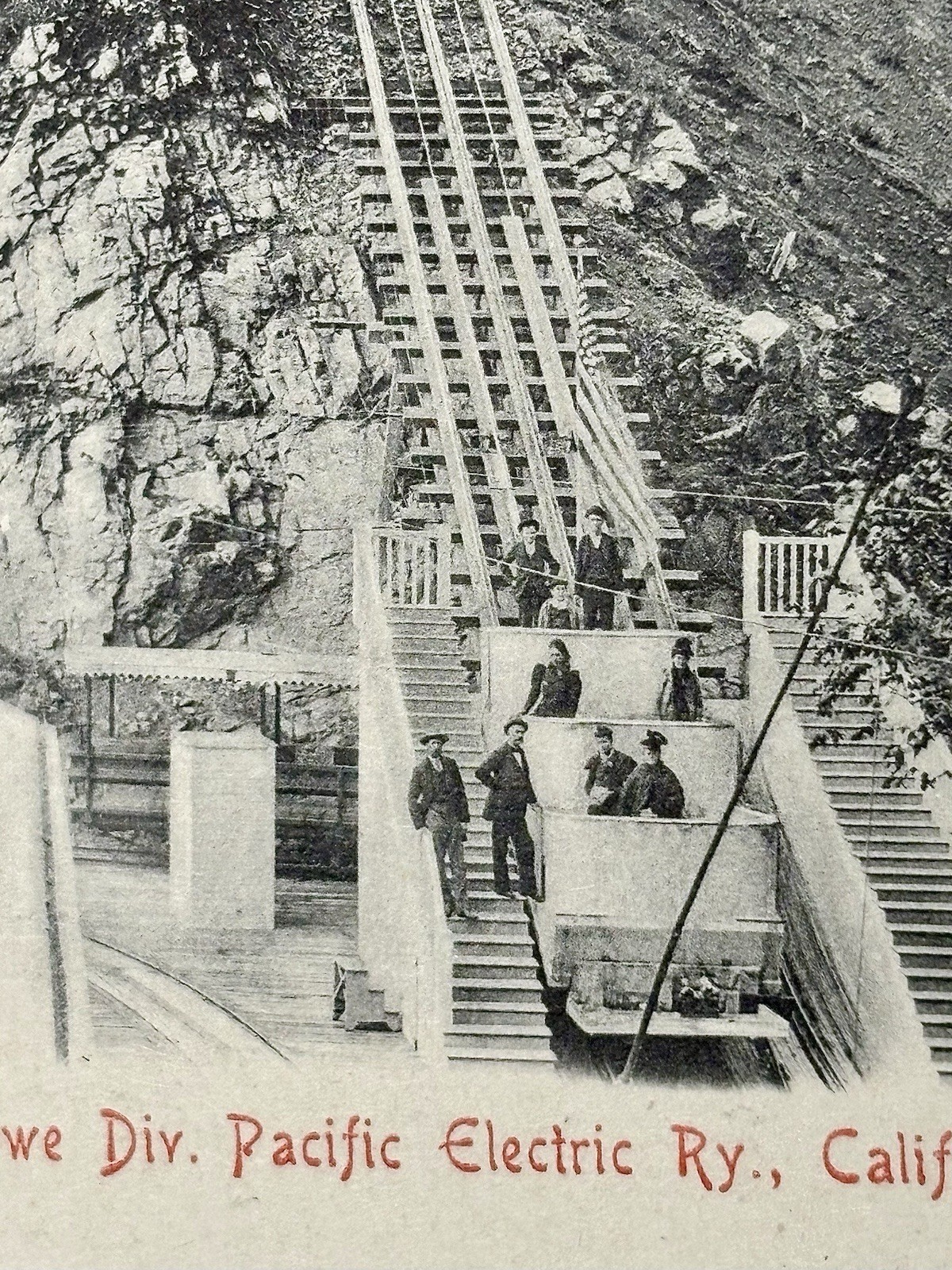 c.1902–1907 Mount Lowe Railway Great Cable Incline Pacific Electric era Postcard