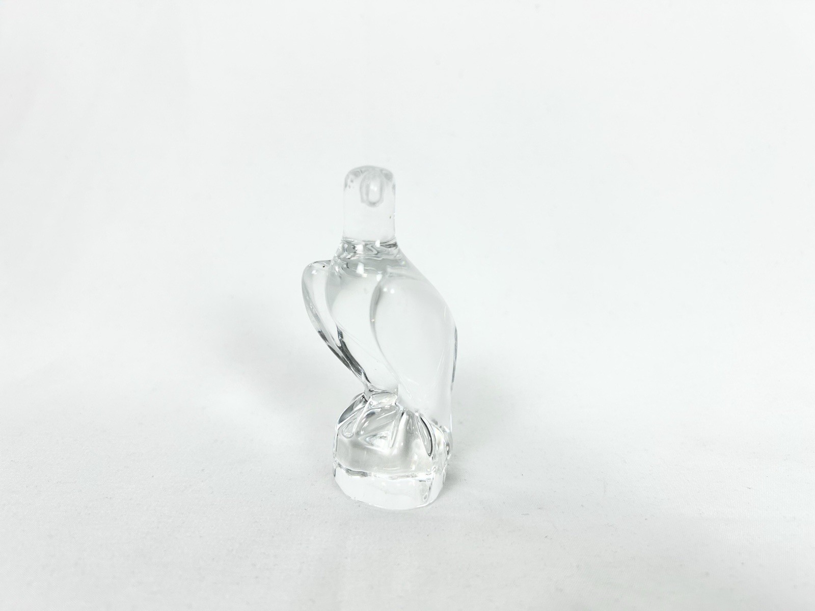 Crystal Clear Glass Eagle Hadeland Glassverk Norway Bird of Prey Solid Figurine Crystal Clear Glass Eagle Hadeland Glassverk Norway Bird of Prey Solid Figurine