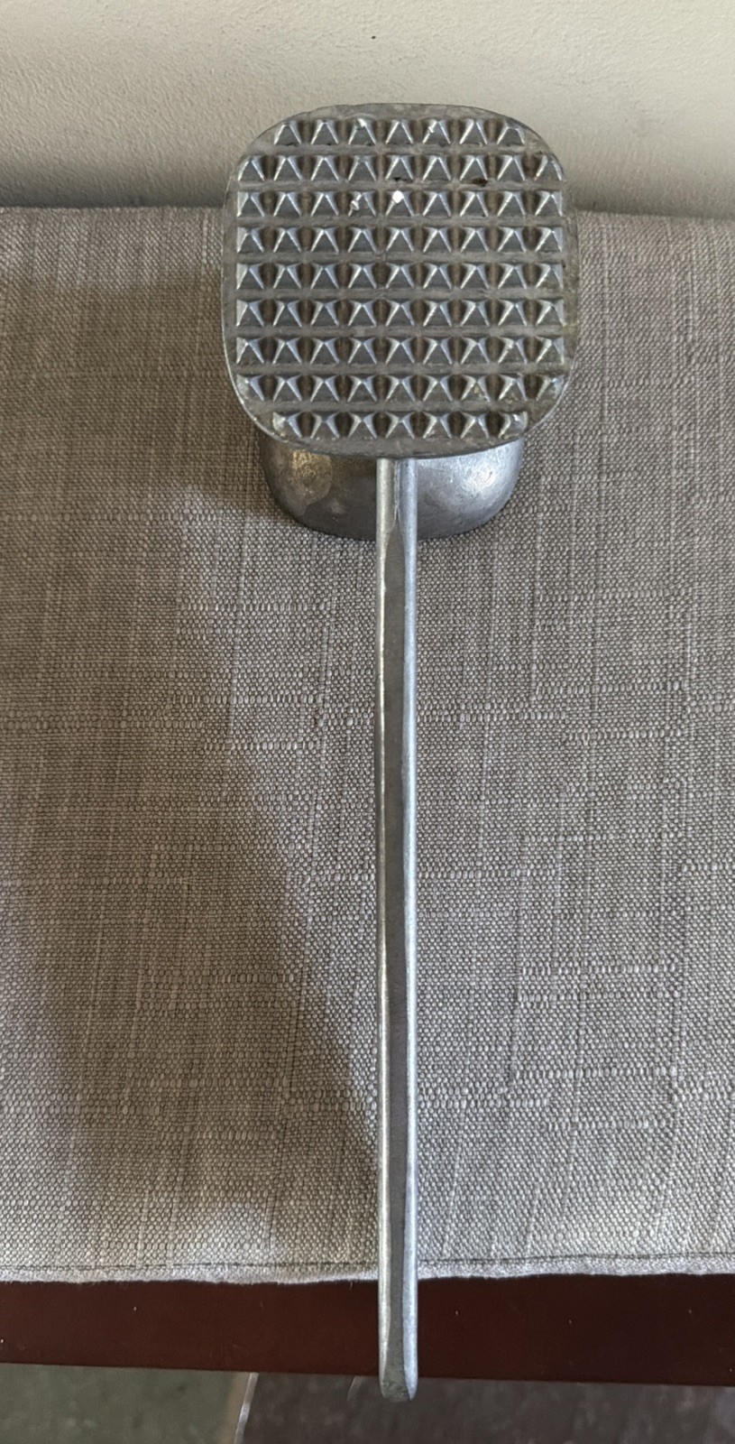 Vintage Meat Tenderizer Hammer Mallet Aluminum Pounder Kitchen Tool