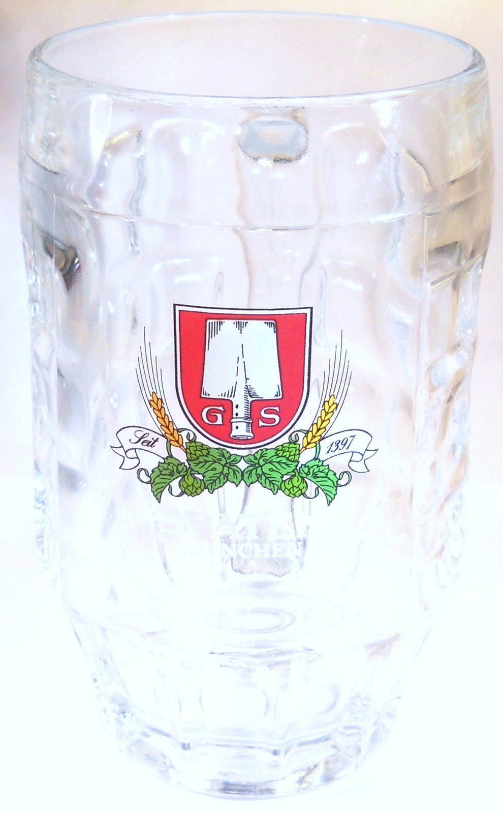 Beer Mug with Spaten Munchen German Beer Logo .5L