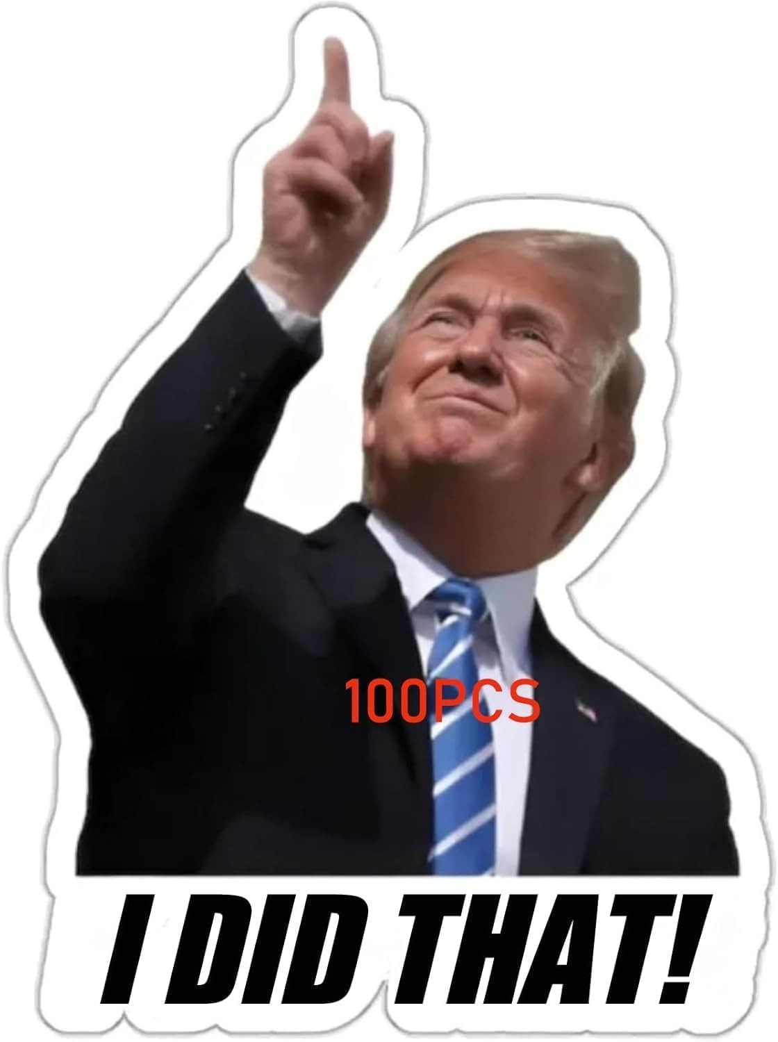 100PCS I DID that - Waterproof Funny Decals for Refrigerator, Car, Laptop
