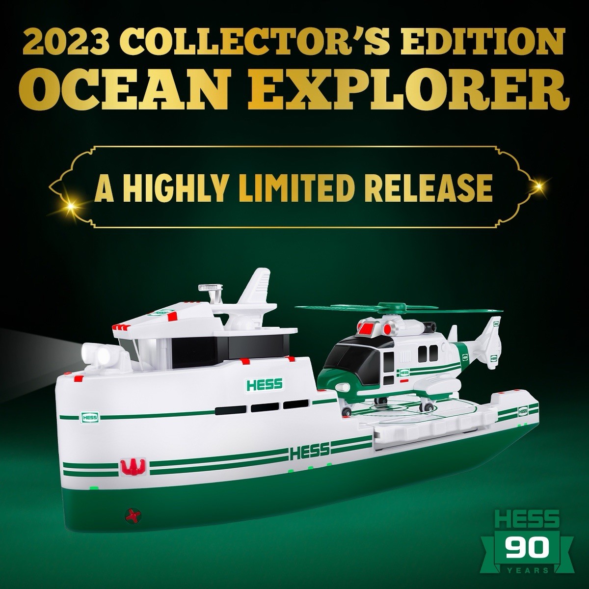🔥 HESS 90TH ANNIVERSARY COLLECTORS EDITION OCEAN EXPLORER 2023 -  NIB w/ShipBox