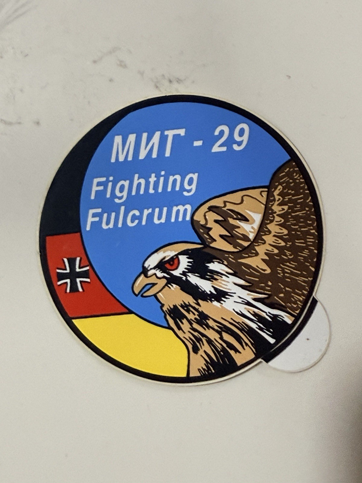 Vintage MiG-29 Fighting Fulcrum German Luftwaffe 4” Vinyl Sticker - RARE