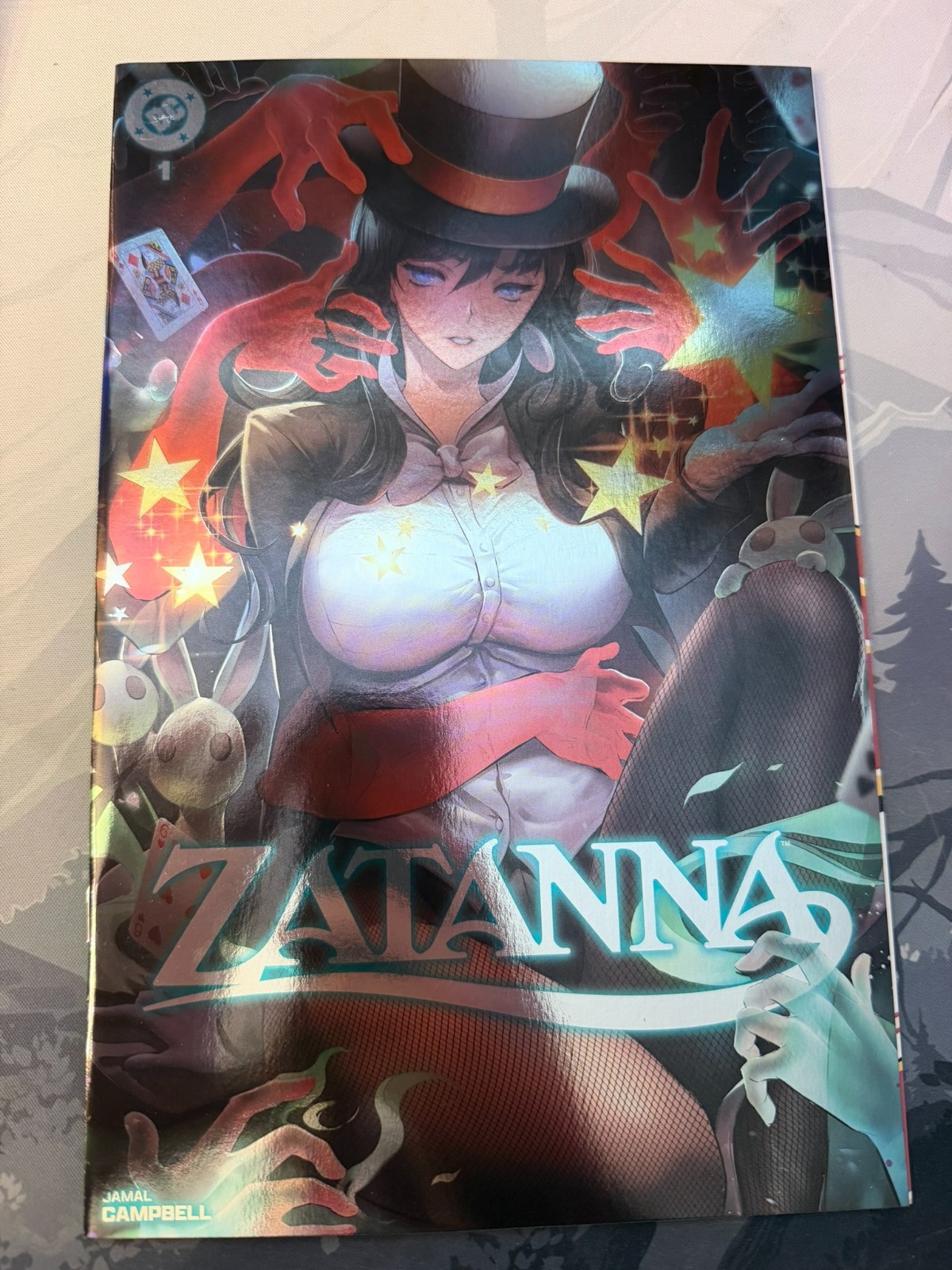 Zatanna #1 Rachta Lin Trade Foil ECCC 2025 Variant Limited 1000 Copies