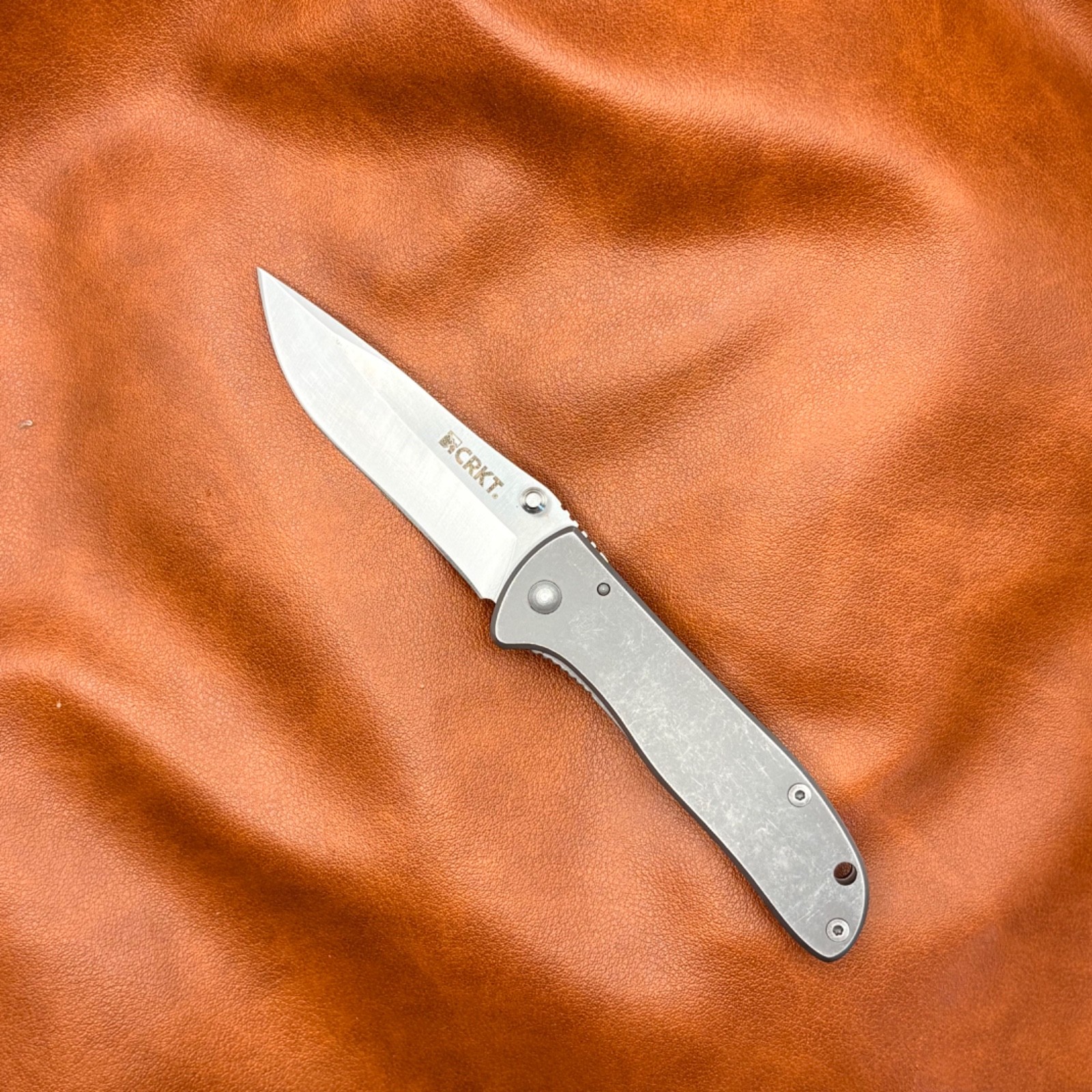 CRKT Drifter 6450S Folding Pocket Knife Plain Edge with Belt Clip