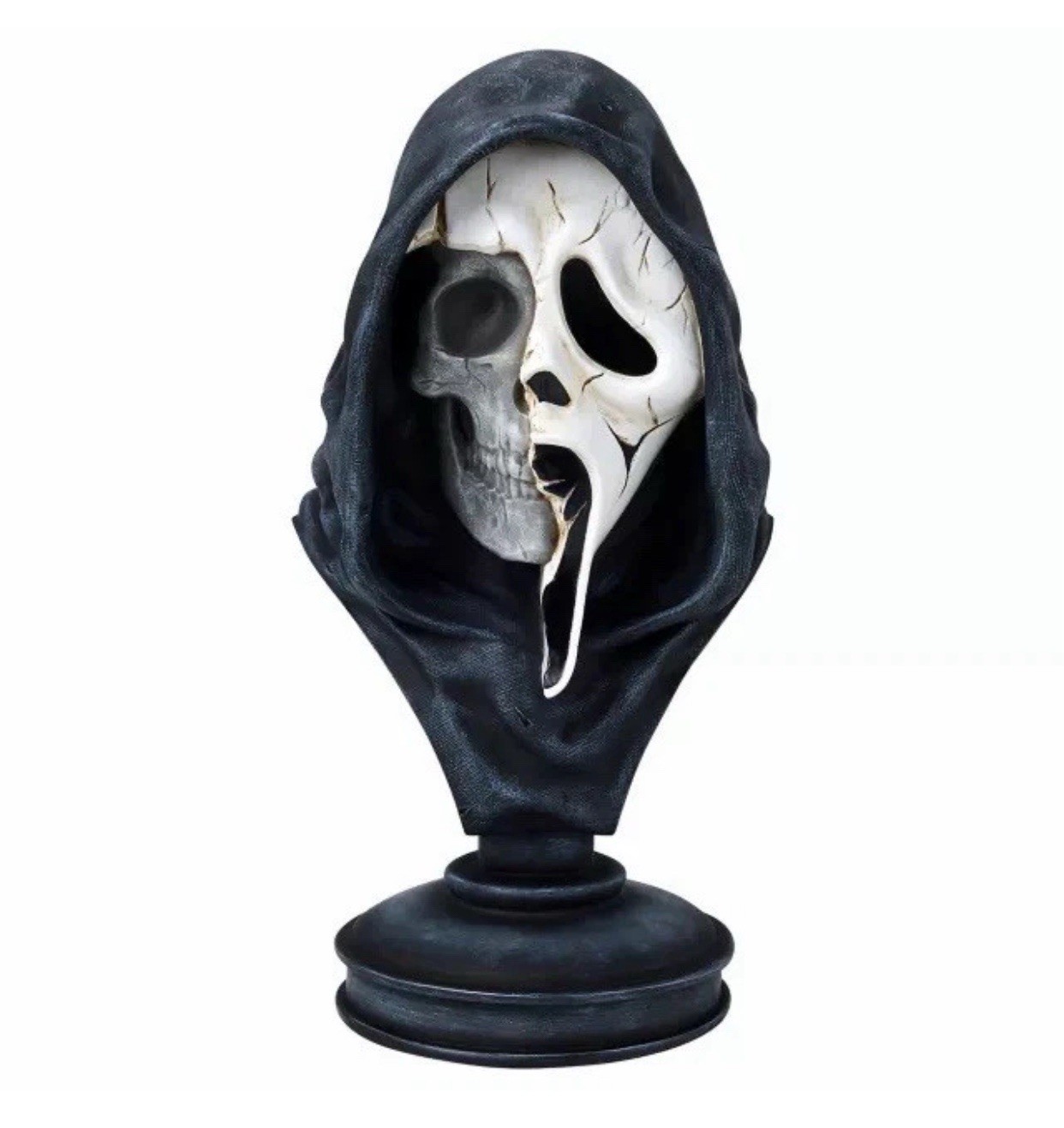 2026 Spirit Halloween Ghostface Skull Scream Bust Statue NEW VHTF
