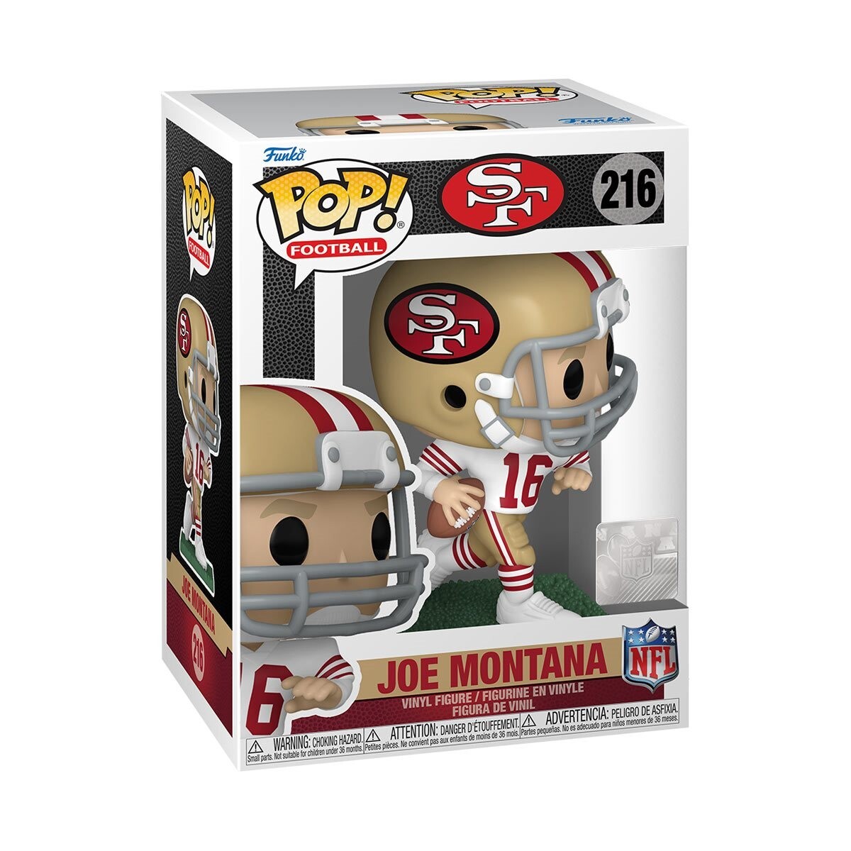 Funko POP NFL:  JOE MONTANA Funko POP NFL Legends Football Vinyl Figure #216