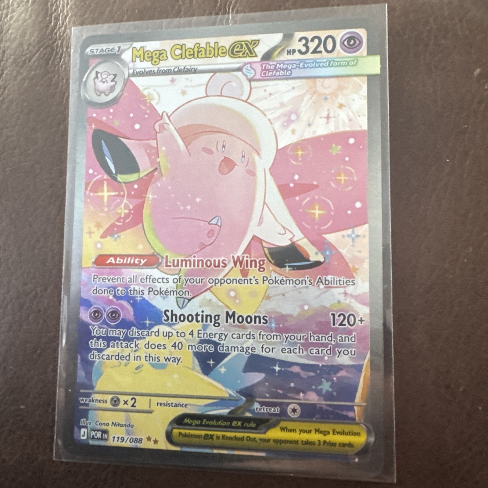 Mega Clefable EX 119/088 Perfect Order SIR Mega Clefable EX 119/088 Perfect Order SIR