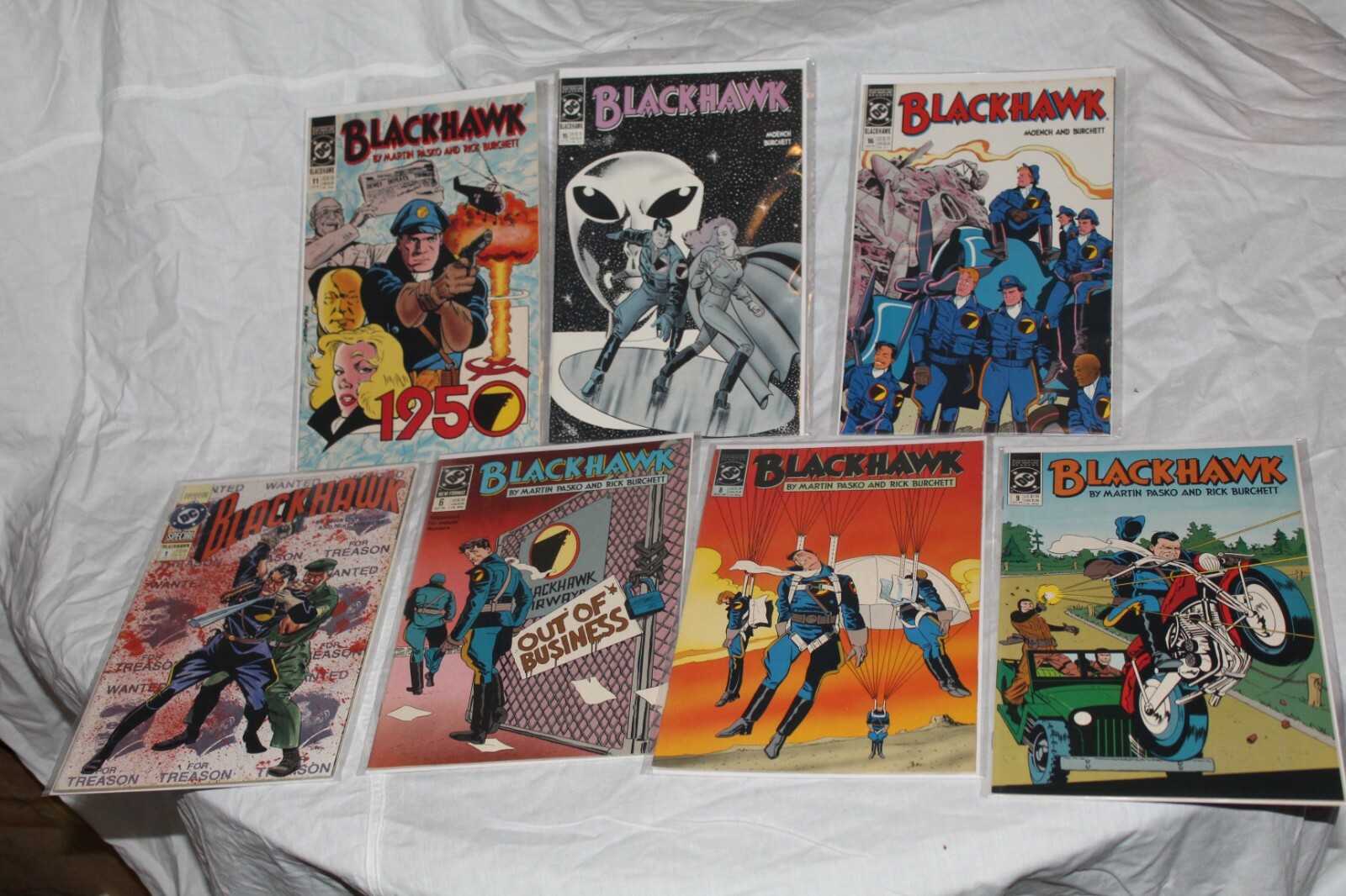 Lot of 7 Issues DC Comics BLACKHAWK Special #1, #6, 8, 9, 11, 15&16 VF Condition Lot of 7 Issues DC Comics BLACKHAWK Special #1, #6, 8, 9, 11, 15&16 VF Condition