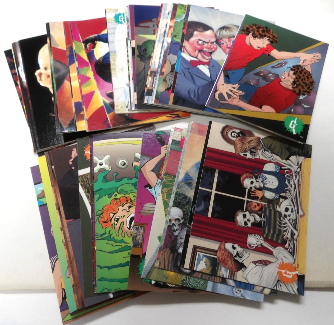 Topps Goosebumps Complete 54 Card Base Set R.L. Stine Vintage 1996 Amazing Find