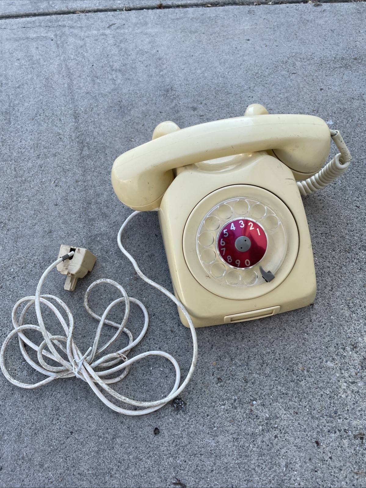 Vintage 1970s LM Ericsson Rotary Dial Telephone