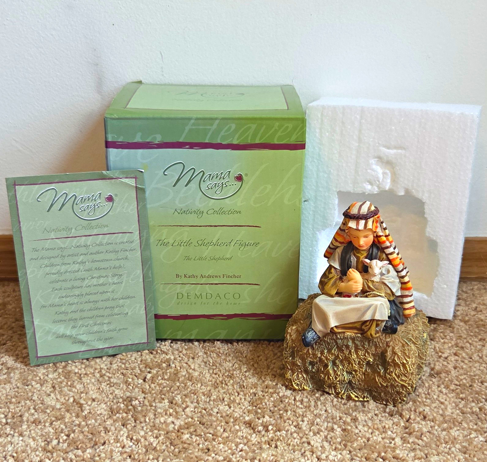 DEMDACO Mama says... Nativity Collection Little Shepherd Figure Xmas