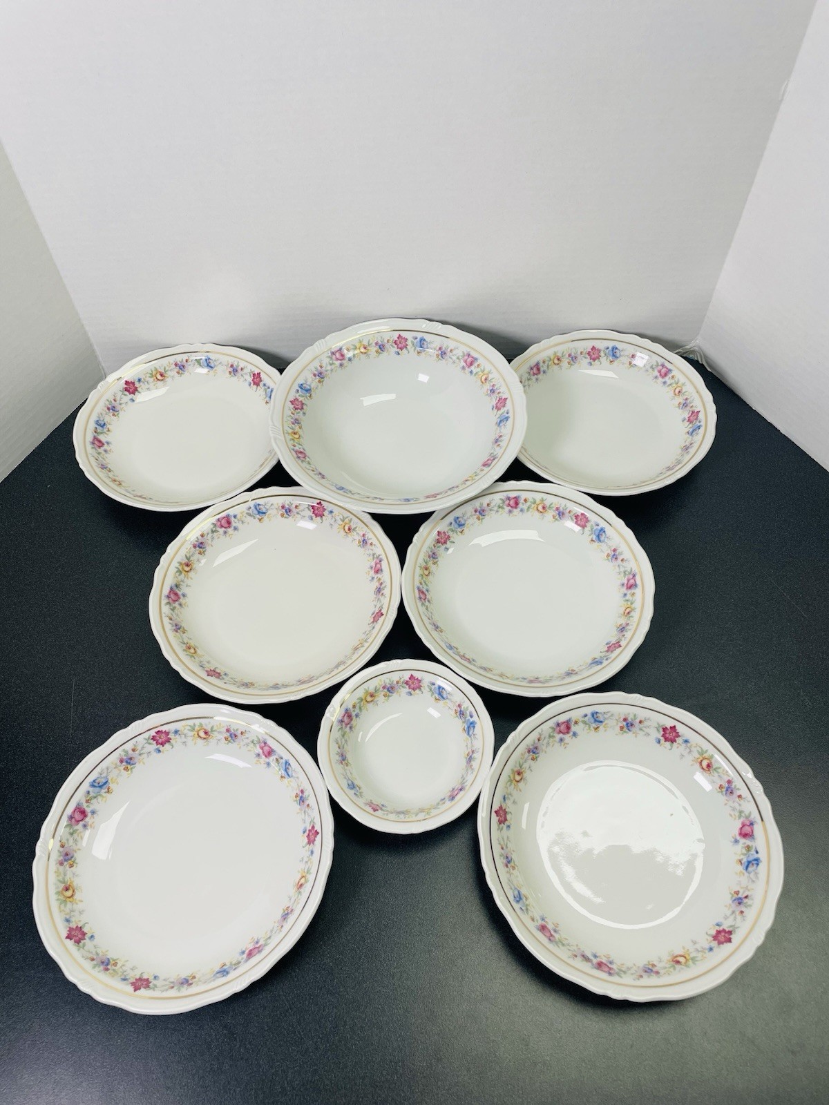 Vintage Bareuther & Co Bavaria BTH222 Fine China Floral Gold Trim 15-Piece Set