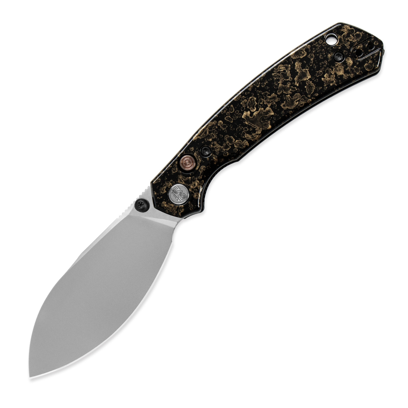 Miguron Knives Honor Aluminum Lacquer Craft Black 19C27 Pearlescent Stonewash