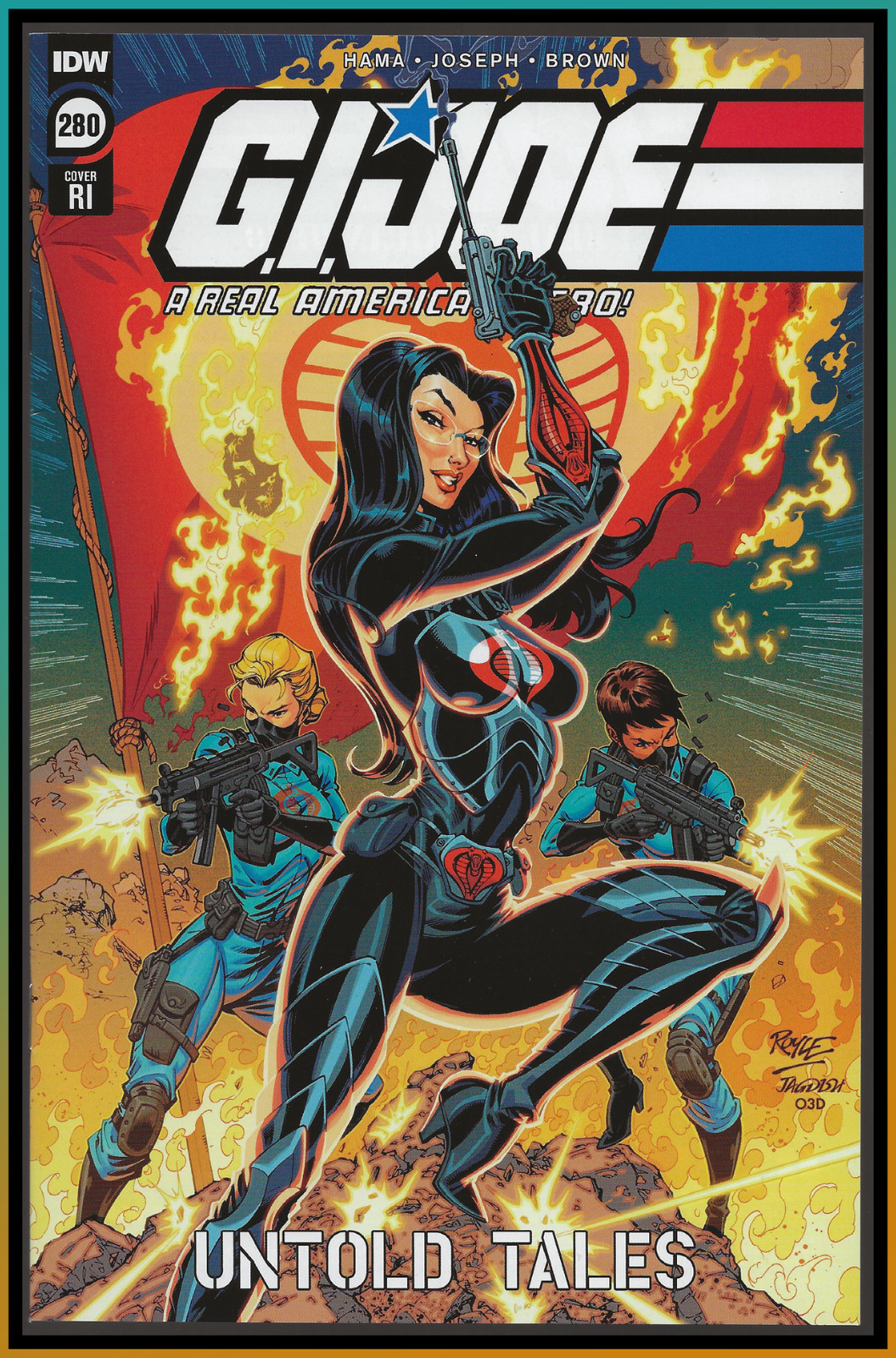 GI JOE A REAL AMERICAN HERO #280 (2021) ROYLE 1:10 VARIANT BARONESS IDW 9.2 NM-