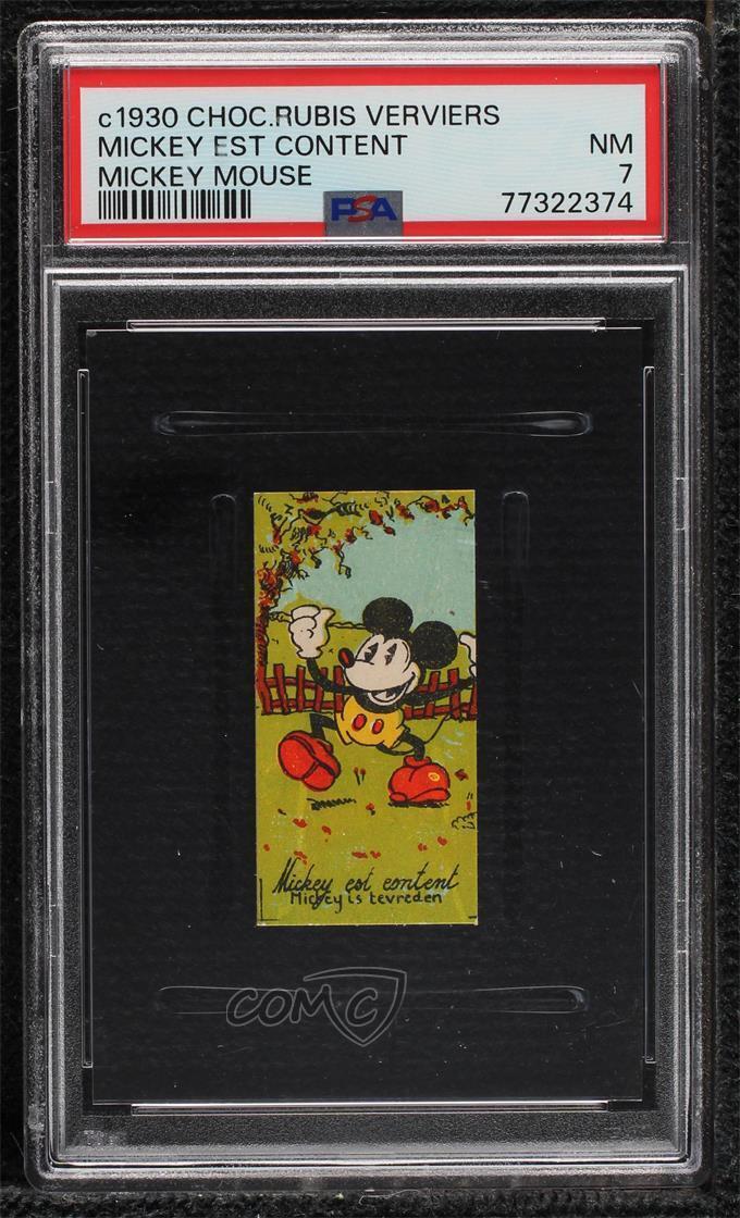 1930s Terrassier Mickey Mouse (Mickey Est Content) PSA 7 3q4