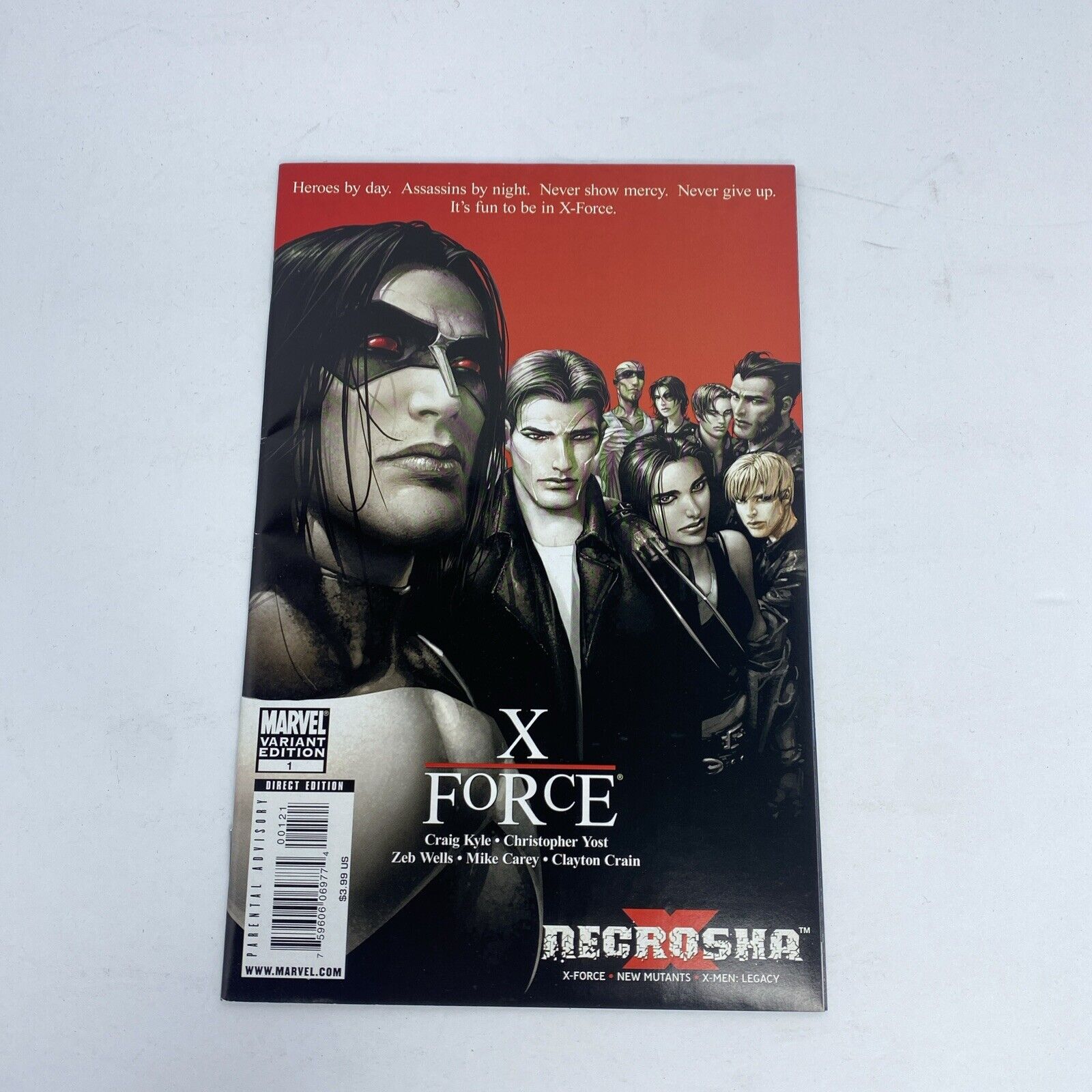 X-Force Necrosha #1 Clayton Crain 1:20  Lost Boys Homage Variant Cover