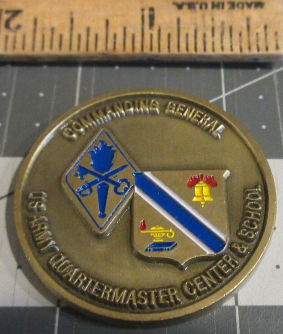 US Army Quartermaster Center & School Commanding General Challenge Coin