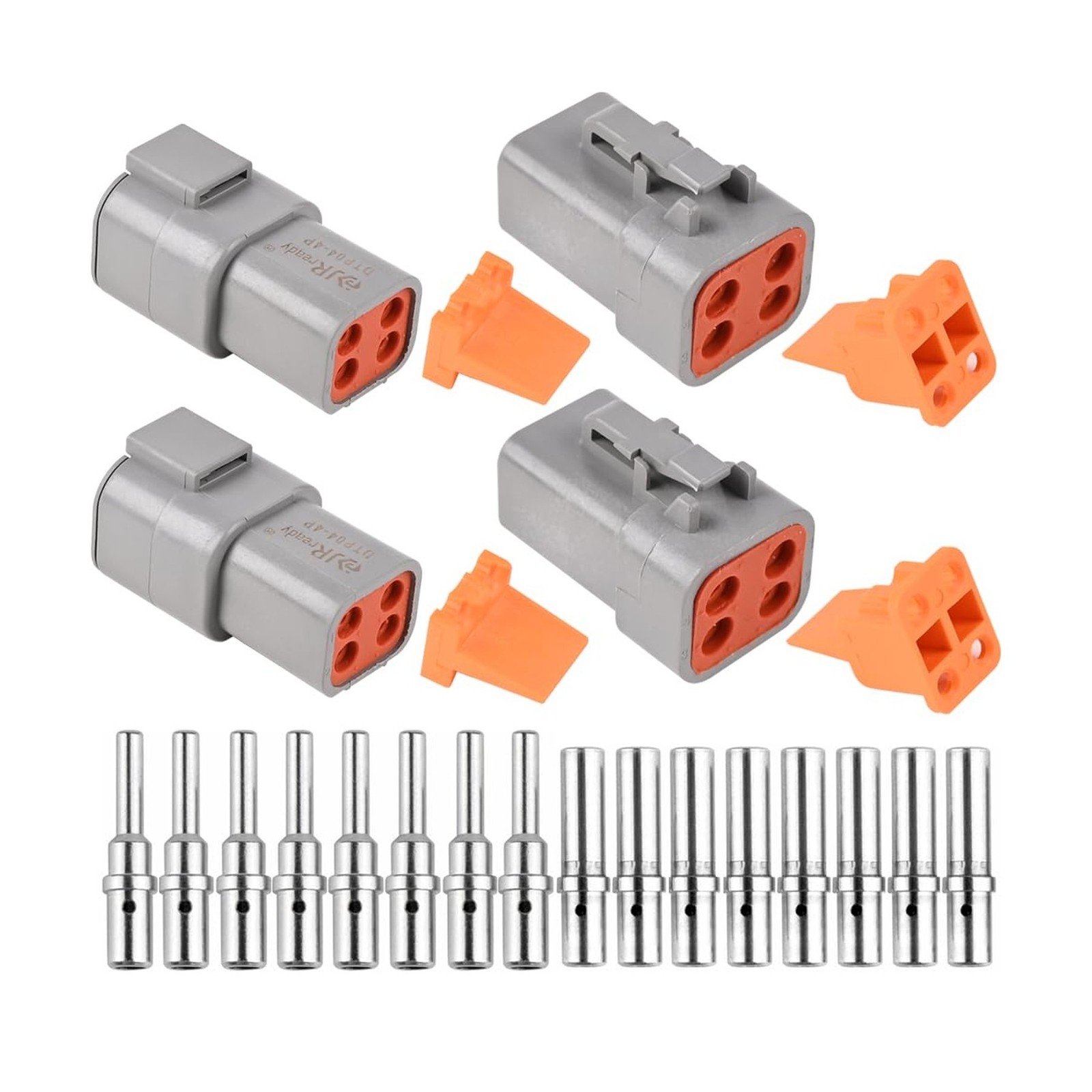 JRready ST6245 DTP Connector Kit 4 Pin with 12-14 AWG Solid Contact, 2 Sets JRready ST6245 DTP Connector Kit 4 Pin with 12-14 AWG Solid Contact, 2 Sets