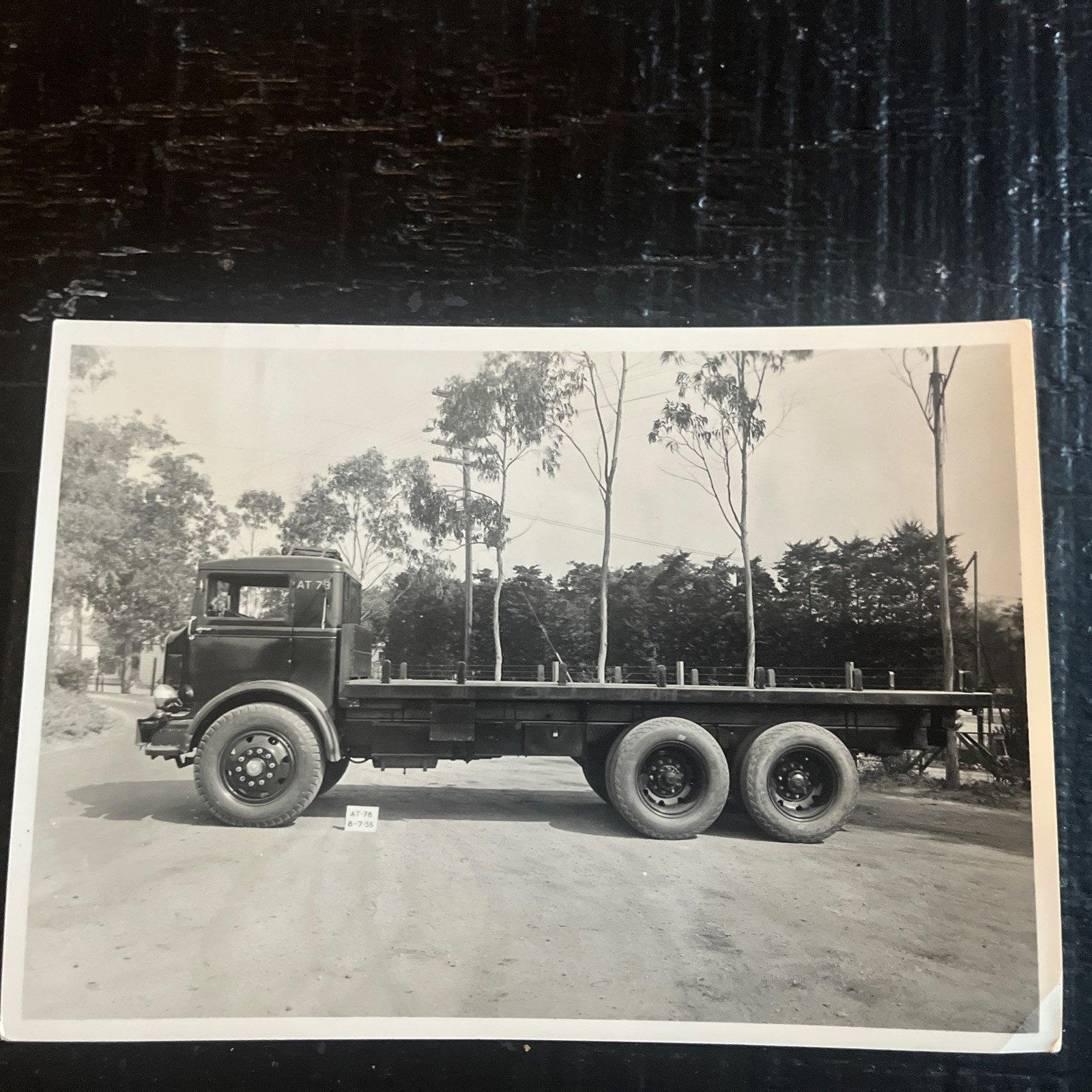1935 International Harvester C Model Truck Photograph On Velox Paper