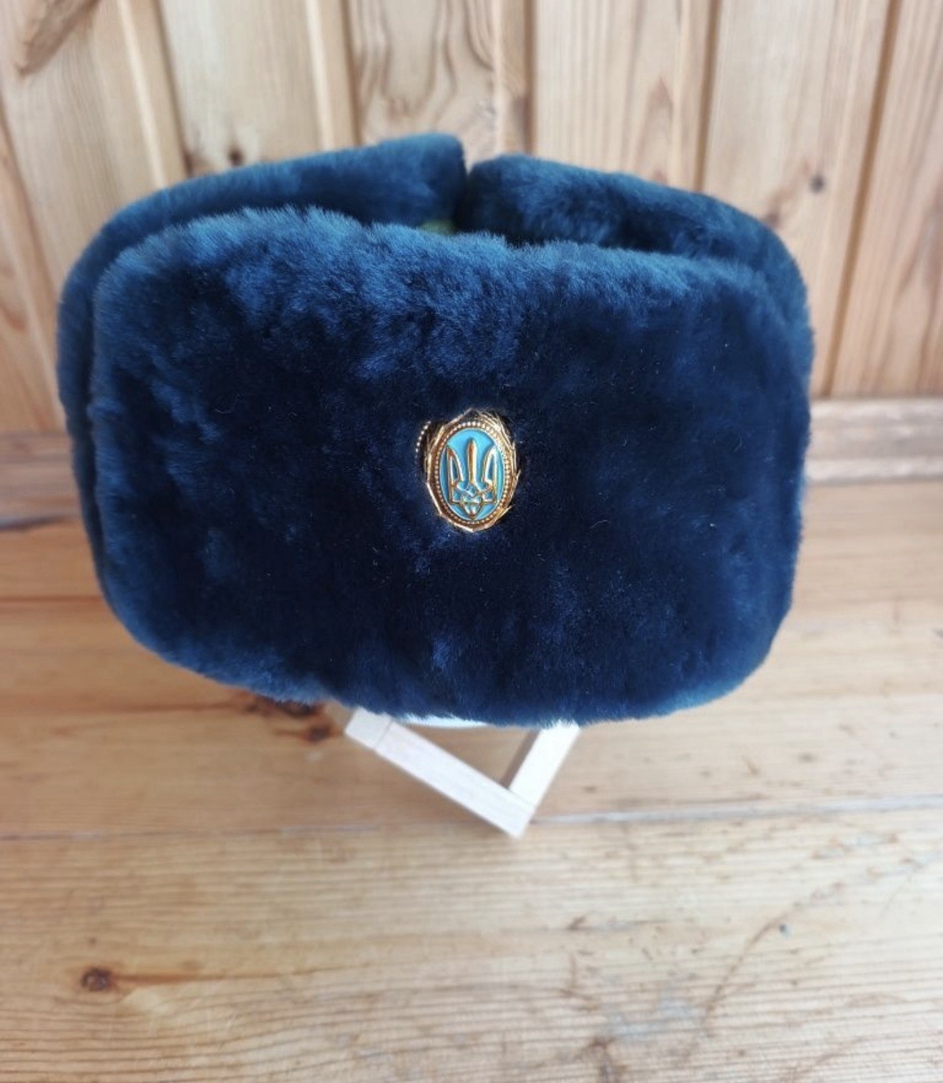 Ukrainian Winter Ushanka Sheepskin Fur Hat Vintage army Style