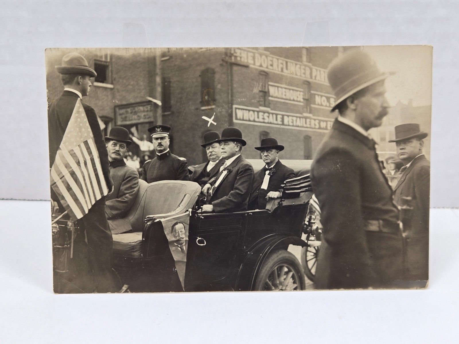 Antique 1909 President Howard Taft Campaign Trail Post Card - La Crosse WI