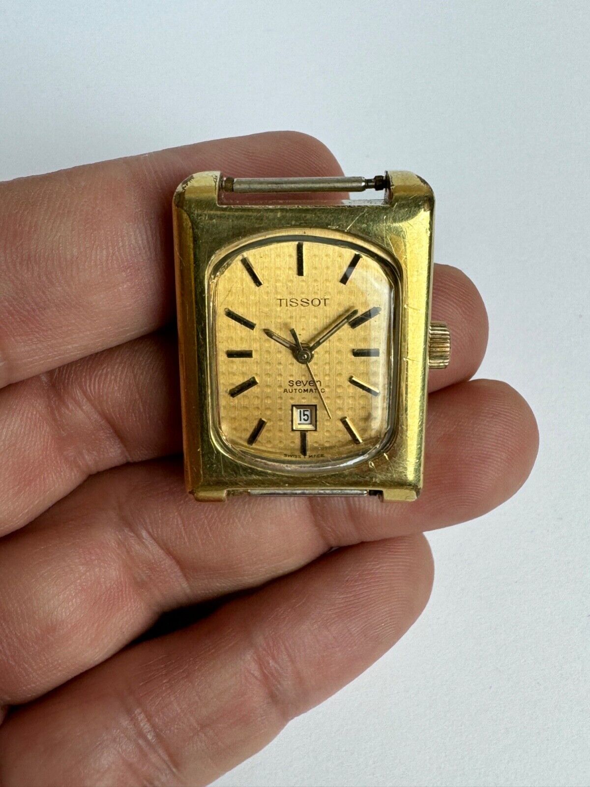 Vintage Tissot Automatic 6 clock Date Gold Plated Swiss Made Ladies Watch