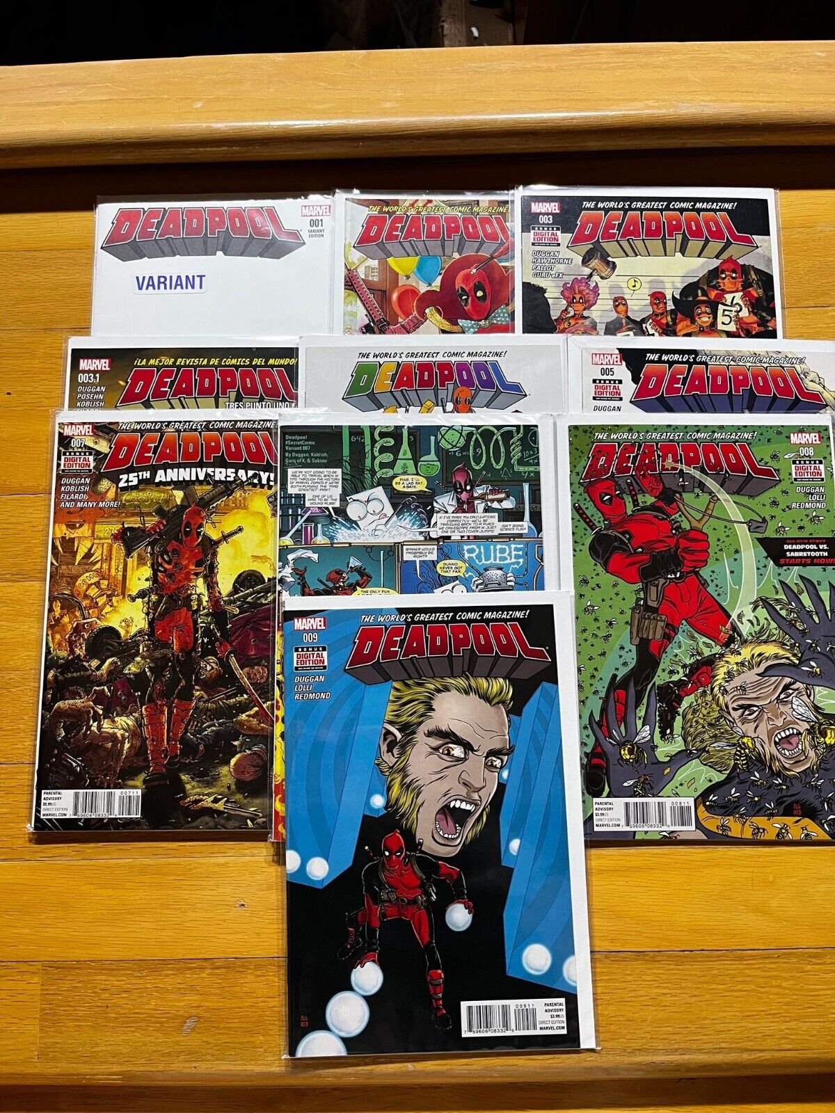 Deadpool Vol 6 Lot Issues #1-5 Two variant covers #7 and #8-9 Great Condition