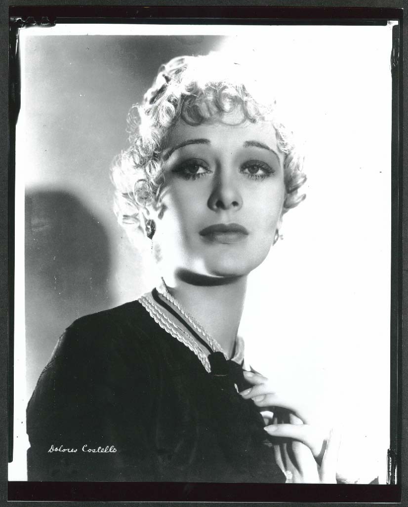 Dolores Costello headshot 8x10 photograph 1920s later restrike