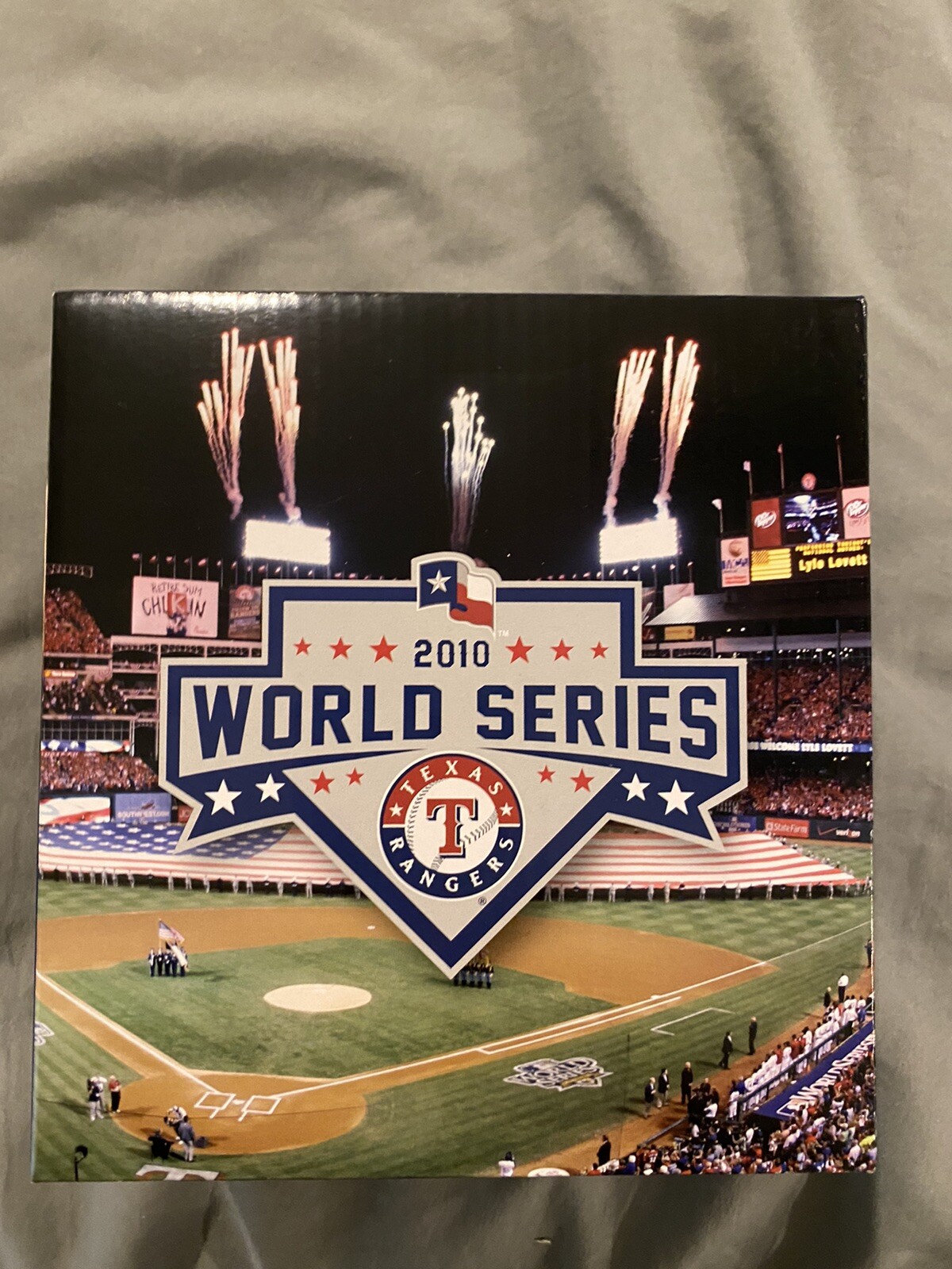 2010 Fall Classic 1st Pitch Bobblehead Texas Rangers SGA Nolan Ryan George Bush
