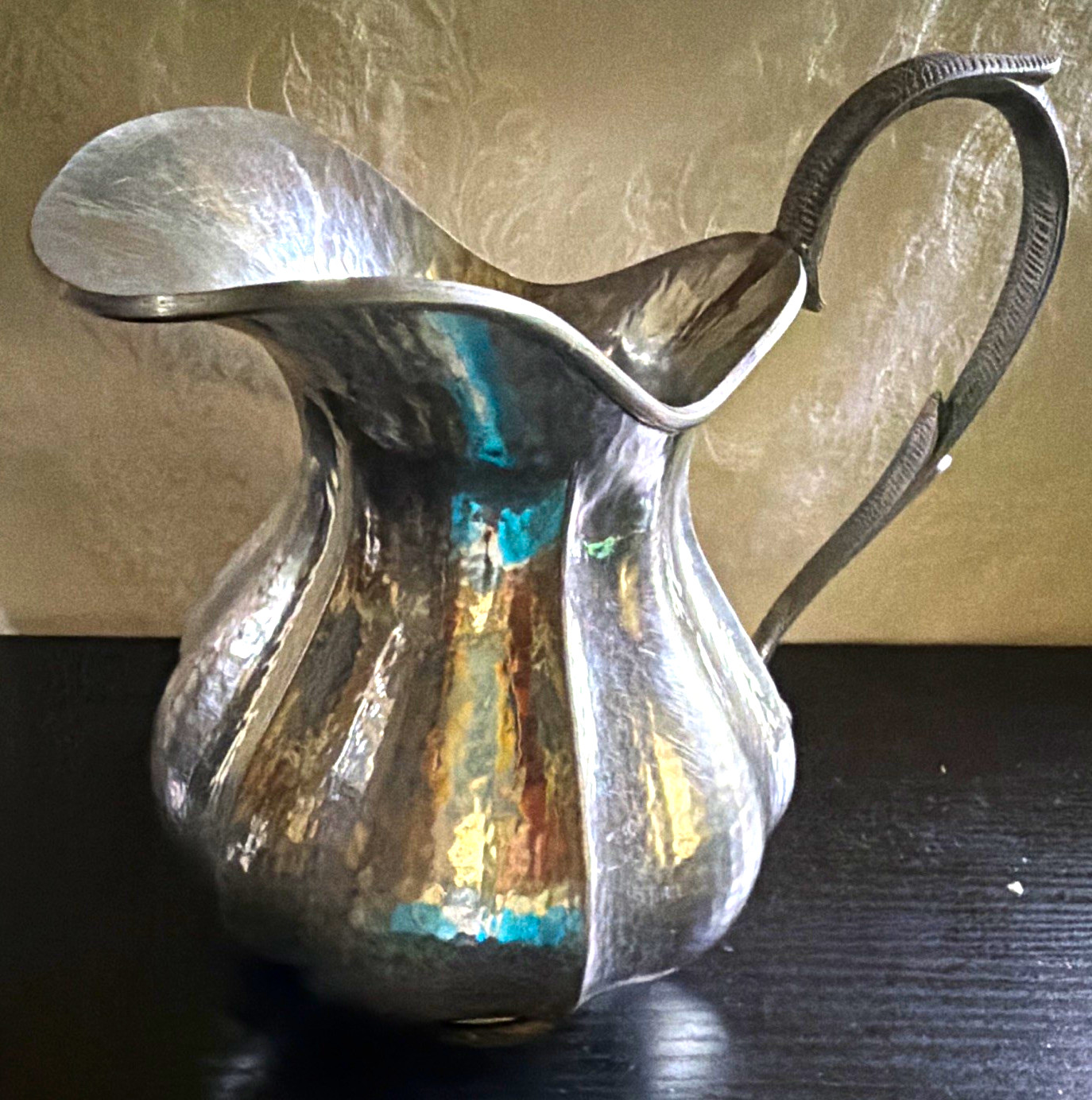 Vintage Handmade Pewter Pitcher Jug made in Italy Vintage Handmade Pewter Pitcher Jug made in Italy