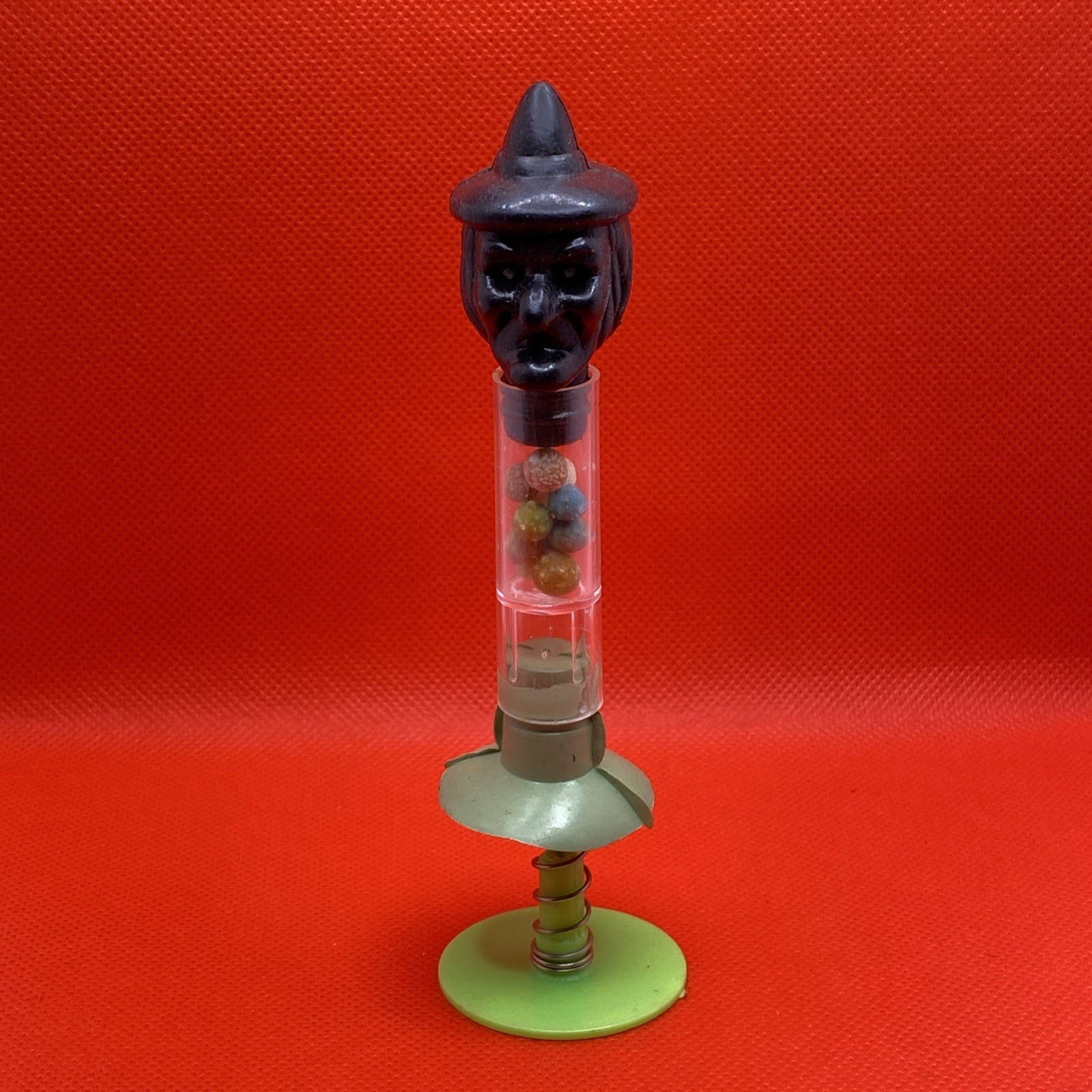 Vintage 1970-80s R.L. Albert & Sons Circus Jumper Candy Container 5.5” Witch Vintage 1970-80s R.L. Albert & Sons Circus Jumper Candy Container 5.5” Witch